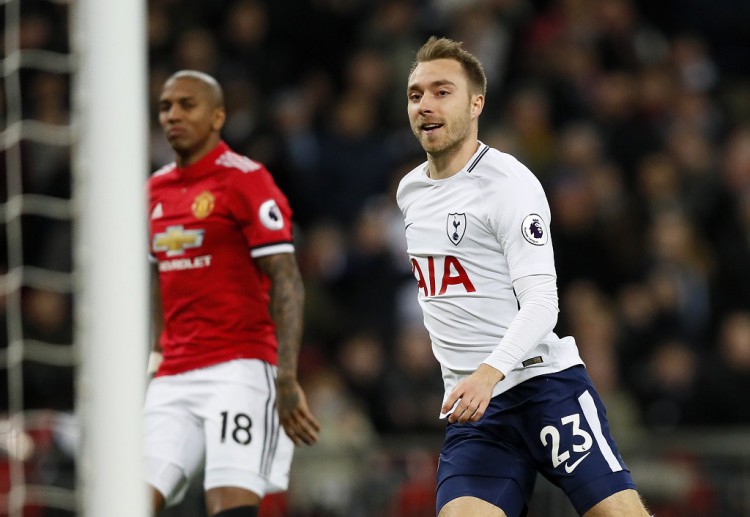 Christian Eriksen has delighted online betting enthusiasts after hitting a very early goal for Tottenham against United