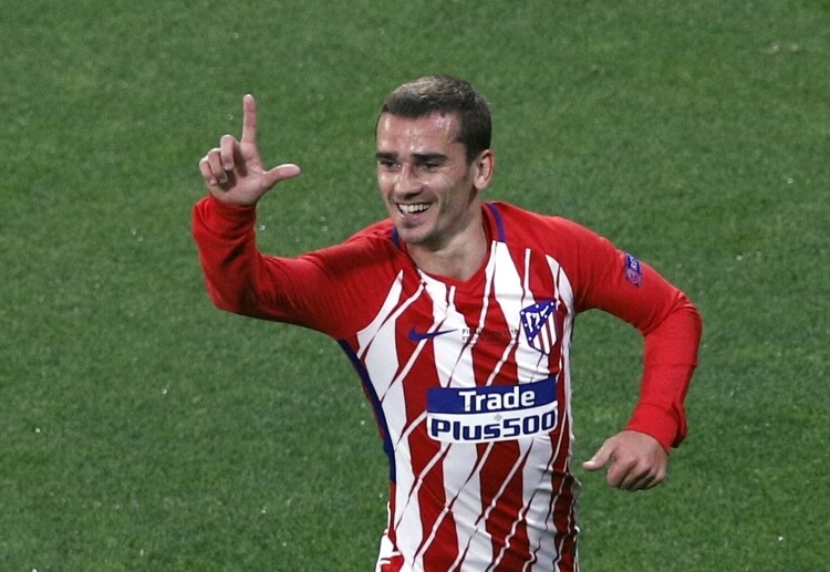 Antoine Griezmann tries to equalise for Atletico Madrid during their final ICC 2018 game against Inter Milan