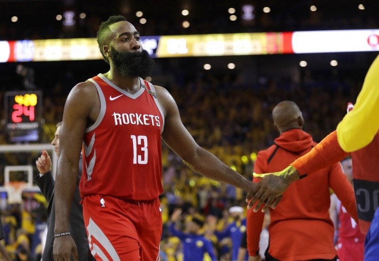 James Harden has a 30.8 average points per game during NBA 2017-2018 season beating Anthony Davis and LeBron James