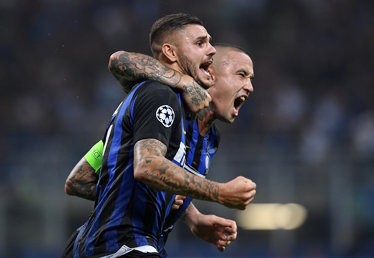 Mauro Icardi scored Inter Milan’s first Champions League goal in 2,381 days