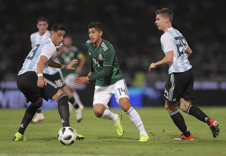 Mexico and Argentina are both in action during the international friendly match at Cordoba