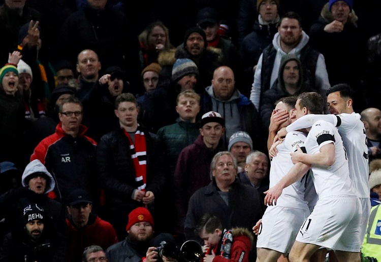 Ashley Barnes has spoiled the fun at Old Trafford after scoring for Burnley in a Premier League battle with United