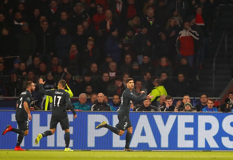 Real Madrid midfielder Marco Asensio scores a late winner during their Champions League victory over Ajax