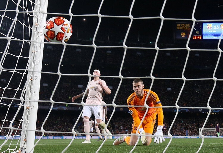 Manchester United's David de Gea has failed to hinder Barcelona from winning in recent Champions League game