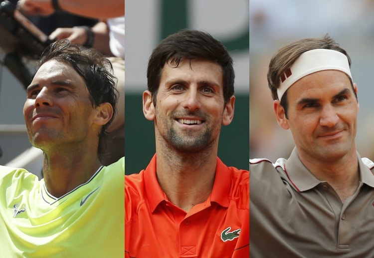 Roland Garros: Novak Djokovic, Rafael Nadal, and Roger Federer