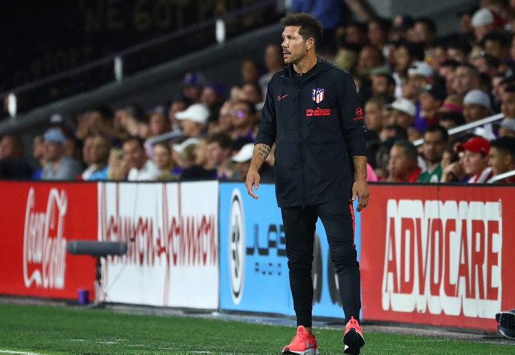 Manager Diego Simeone leads Atletico Madrid to victory against Juventus in the International Champions Cup