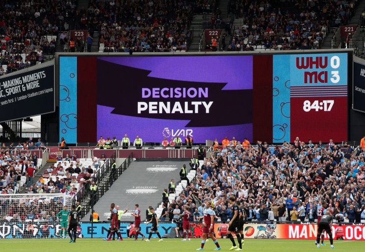 A penalty kick has been granted to Manchester City after a thorough review of VAR in their Premier League season opener