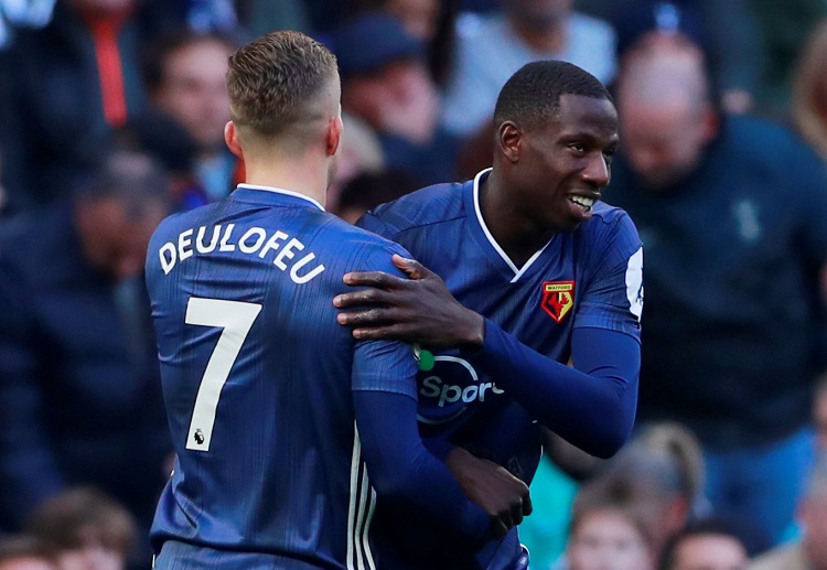 Abdoulaye Doucouré gives Watford an early lead against Tottenham Hotspur in Premier League