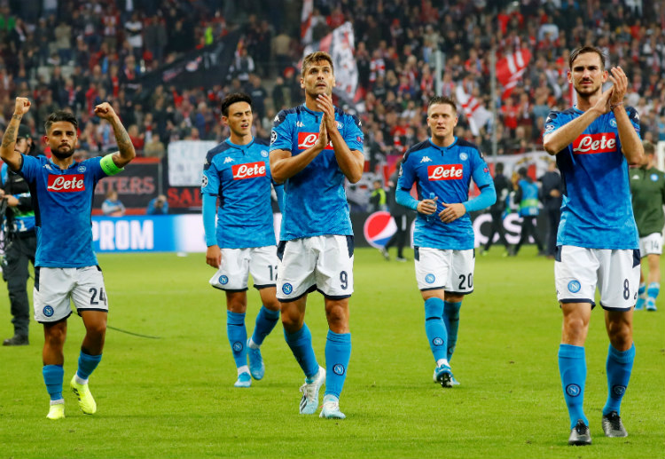 Serie A team Napoli have been unbeaten in Champions League