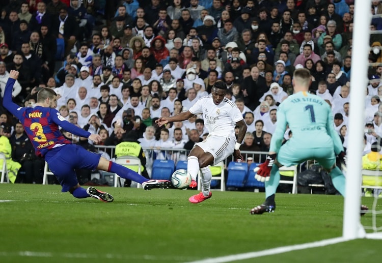 Vinicius Junior scored Real Madrid's opening goal during El Clasico match in La Liga