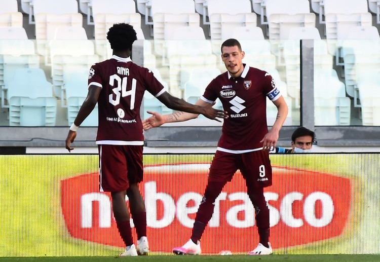 意甲 都灵 的贝伦格尔获得绝佳进球机会