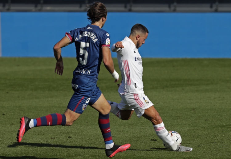 Eden Hazard opened the scoring in Real Madrid's 4-1 victory vs Huesca in La Liga