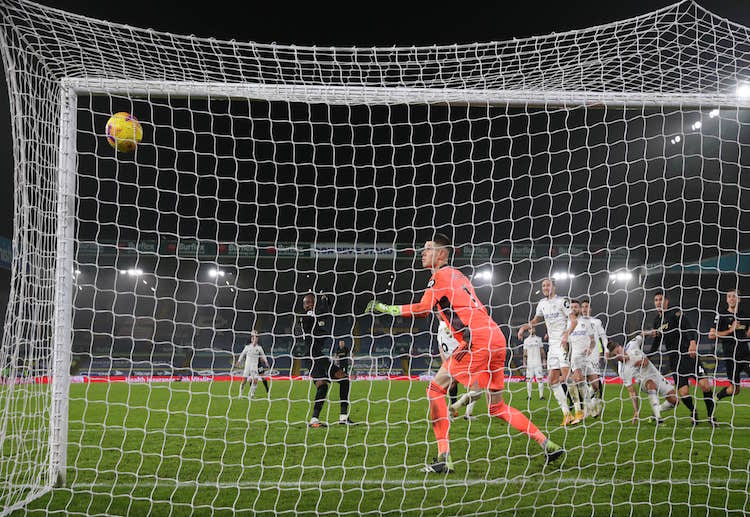 Tỉ số Premier League 2020 Leeds United 1-2 West Ham.