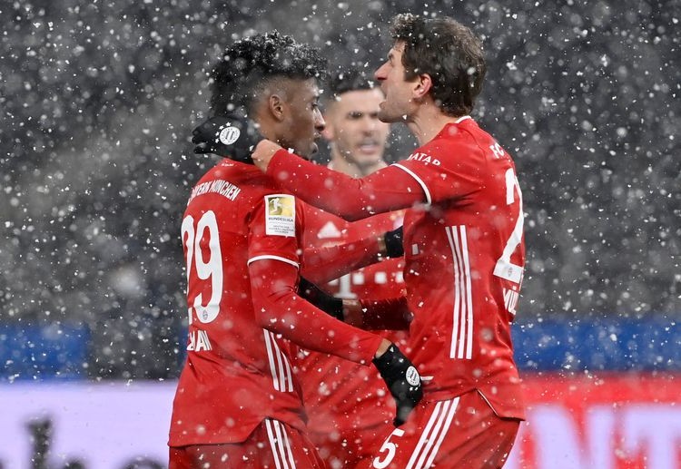 Bayern Munich have snatched a 0-1 victory against Hertha Berlin after Kingsley Coman hit an early goal