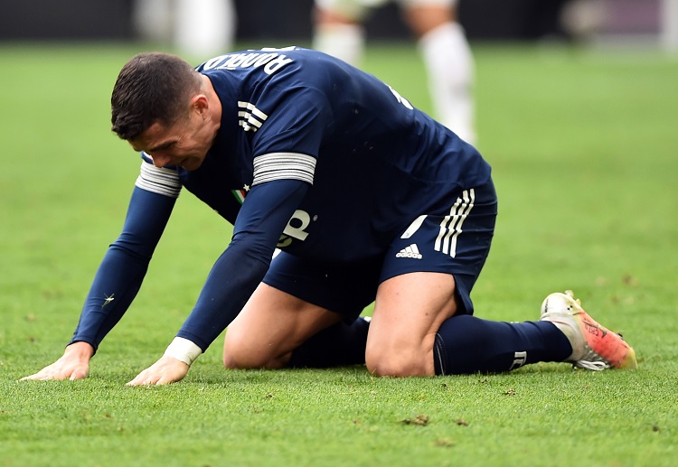 Cristiano Ronaldo is frustrated after Juventus' home defeat in the recent Serie A match