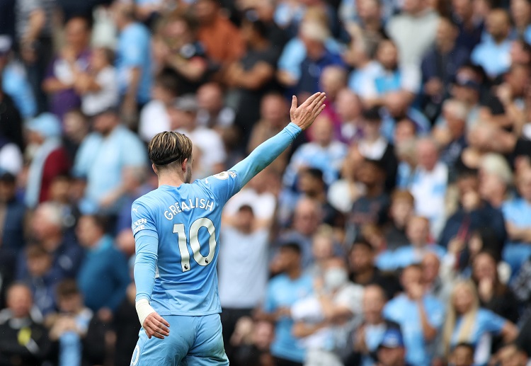 Tỉ số Premier League 2021 Manchester City 5-0 Norwich City.