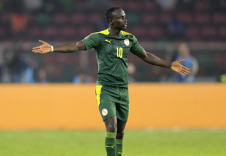 Sadio Mane cetak gol kemenangan di Piala Afrika.