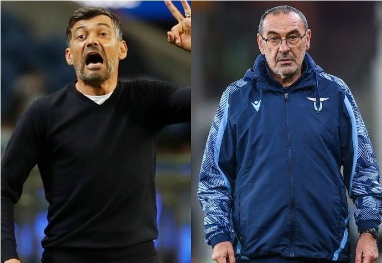 Sergio Conceicao and Maurizio Sarri will prepare their respective teams as they battle in the Europa League