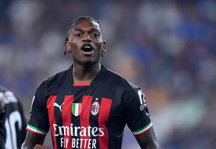 Rafael Leao scored a goal in AC Milan's last match before taking on Chelsea in the Champions League