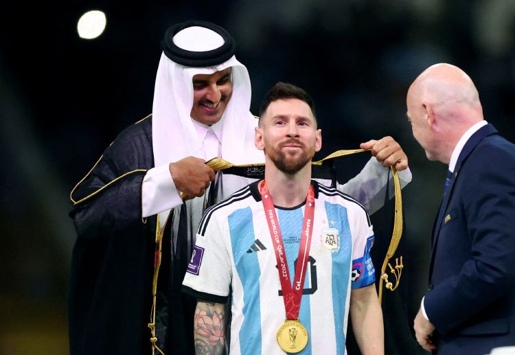 Lionel Messi juara PIala Dunia.