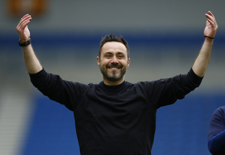 Roberto De Zerbi of Brighton and Hove Albion will aim to win in their Premier League match against Manchester City at home