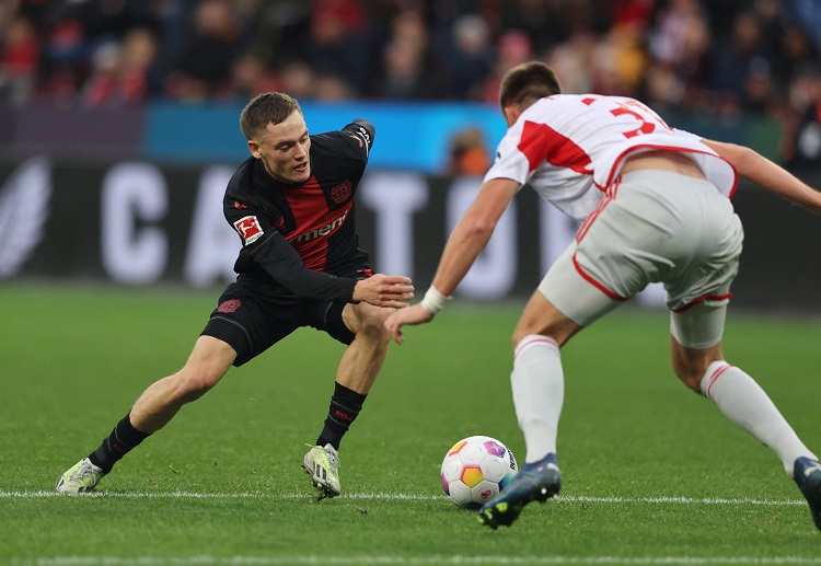 德甲联赛 维尔茨本赛季已贡献9个助攻,是勒沃库森的助攻王。