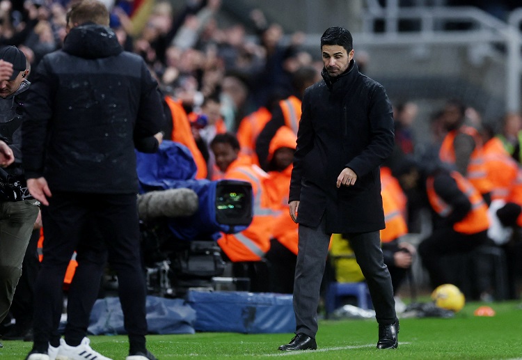 Mikel Arteta looked dejected after a Premier League defeat against Newcastle United