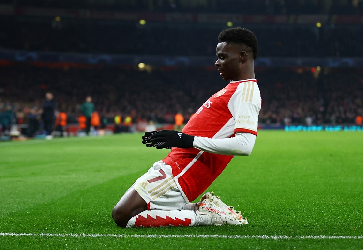 Bukayo Saka telah mencetak lima gol di Premier League musim ini