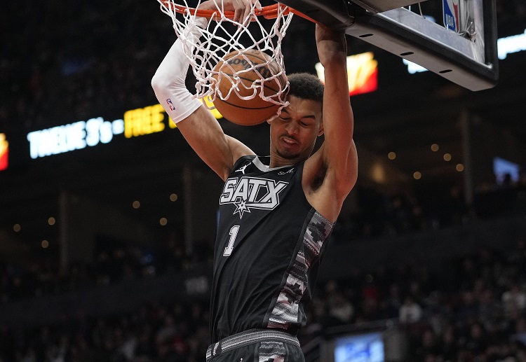 Spurs power forward Victor Wembanyama leads the race for this season's NBA Rookie of the Year award