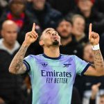 Gabriel Jesus has scored a brace to help Arsenal seal a 1-5 Premier League win over Crystal Palace