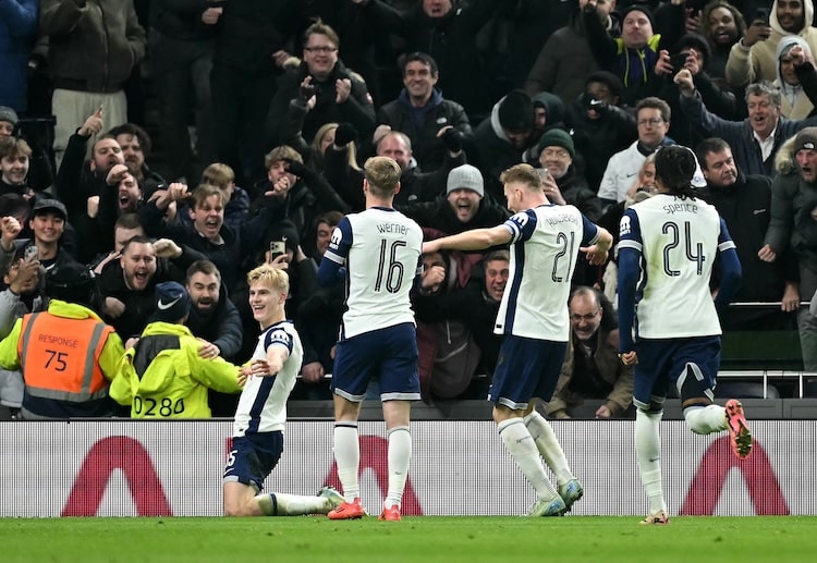 Lucas Bergvall scored the only goal in Tottenham's EFL Cup semi-final first-leg match against Liverpool