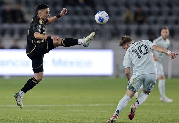 Mark Delgado has scored the winning goal in LAFC's CONCACAF Champions Cup match against Colorado Rapids