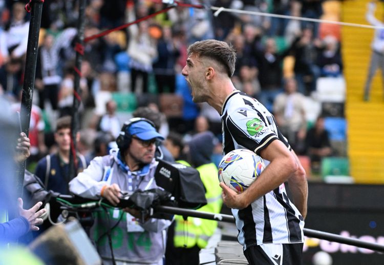 Lorenzo Lucca will look to build on his goal-scoring form as Udinese take on Napoli in Serie A