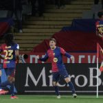 西甲联赛 莱万或将首发登场。