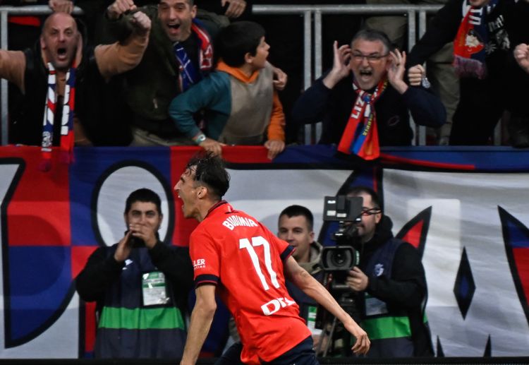 西甲联赛 安特·布迪米尔依旧是奥萨苏纳的攻击核心，上赛季西甲贡献了21粒进球。