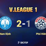 Nam Định có 6 điểm sau 3 vòng đầu tiên V.League 2025/26