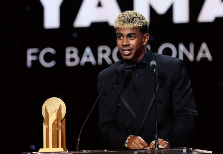 金球奖 西甲天才亚马尔再次荣膺科帕奖,成为最佳新星。