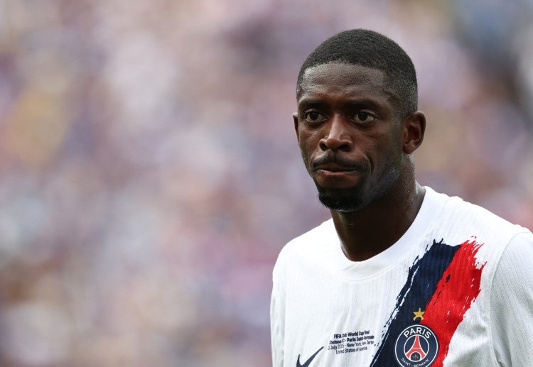 法甲联赛 登贝莱因伤缺席,预计休养六周。