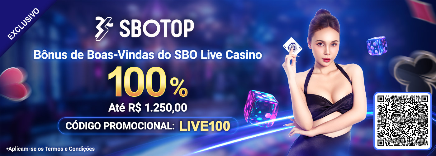 Bônus de boas-vindas de 100% do SBO Live Casino