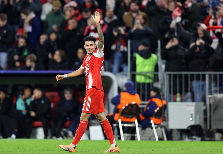 Luis Diaz scored his first Champions League goal for Bayern Munich in their 4–0 win over Club Brugge