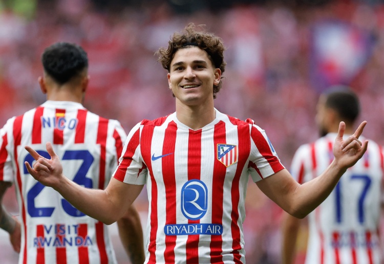 西甲联赛 马竞锋线核心阿尔瓦雷斯，赛季至今贡献9球4助。