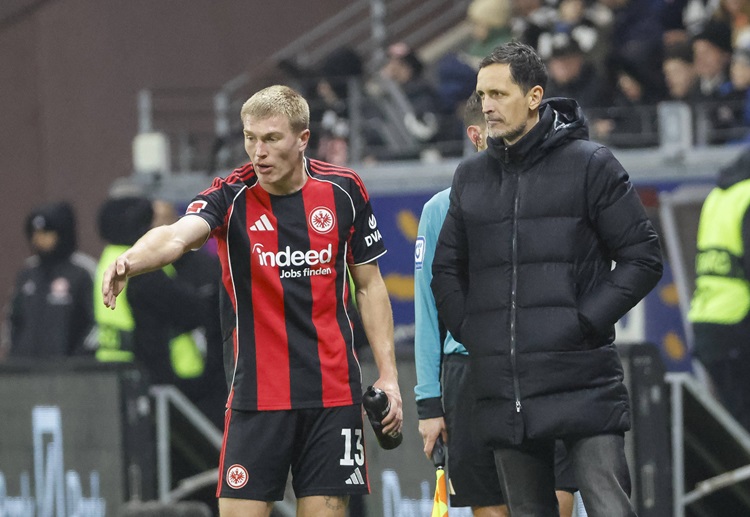 Eintracht Frankfurt are seventh in the Bundesliga table with 25 points