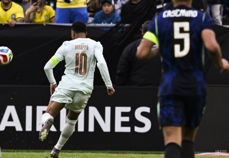 Kylian Mbappe cetak gol di pertandingan international friendly