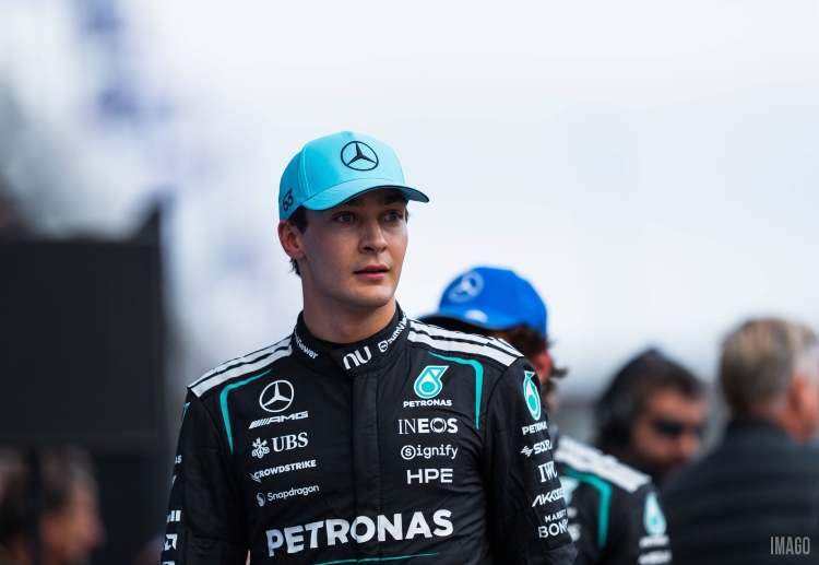 George Russell says there is no pressure from Mercedes teammate Kimi Antonelli, leader of Formula 1 with 72 points
