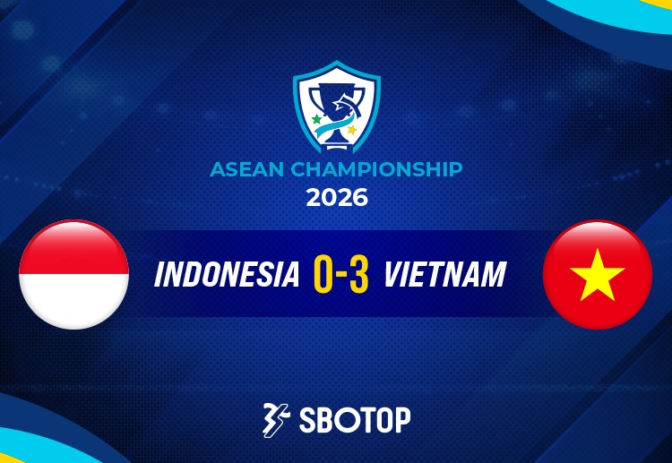 Skor akhir ASEAN Championship 2026: Indonesia 0-3 Vietnam